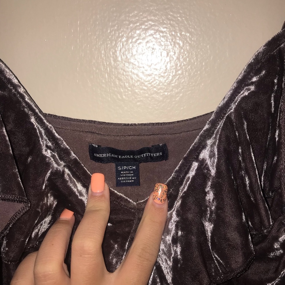 Brown Velvet Dress
